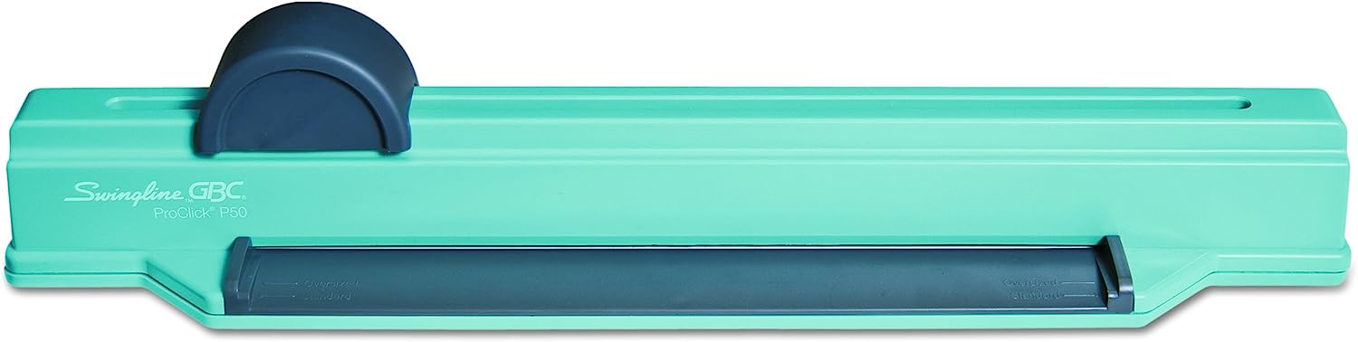 Swingline GBC Binding System, Manual, Desktop Binding Punch, 6 Sheet Punch Capacity, ProClick P50 (2515650) , Blue - Image 1